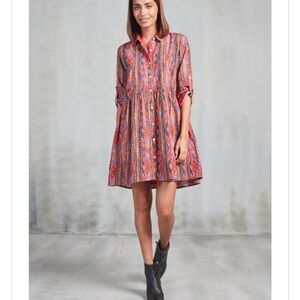 Ro’s Garden Tuckernuck Deuville Short Mini Cotton Sundress Red Rio Women’s XL